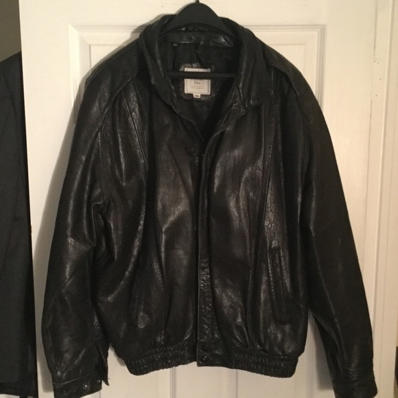 dior leather jacket